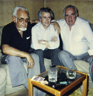 Париж, 1990 г. - Георги Константинов, Димитър баталов, Иван Ангелов (отляво надясно)